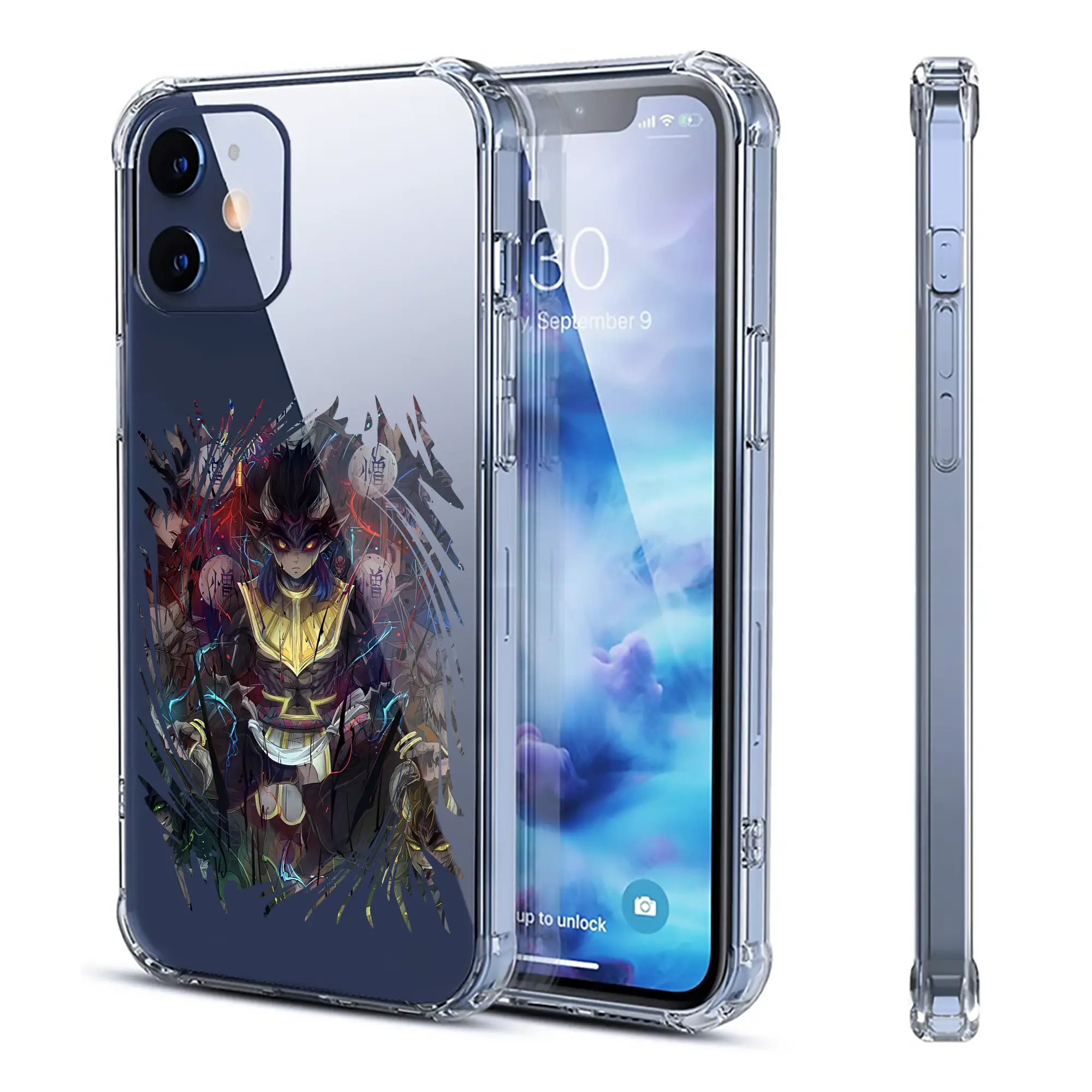 鬼滅の刃 グッズ,半天狗 - IPhone 12シリーズ対応 ・ 透明スマホケース ・ クリアソフトケース ・ TPU素材 ・ 耐衝撃 ・ 高密着 ・ 防汚 防指紋 ・ 簡単着脱